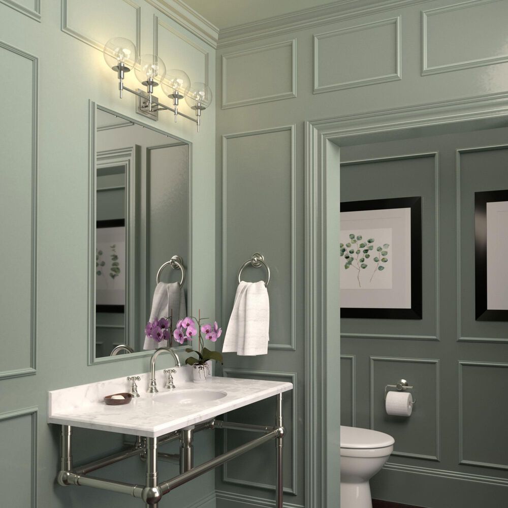 Hunter Xidane 4-Light Vanity in Brushed Nickel, , large