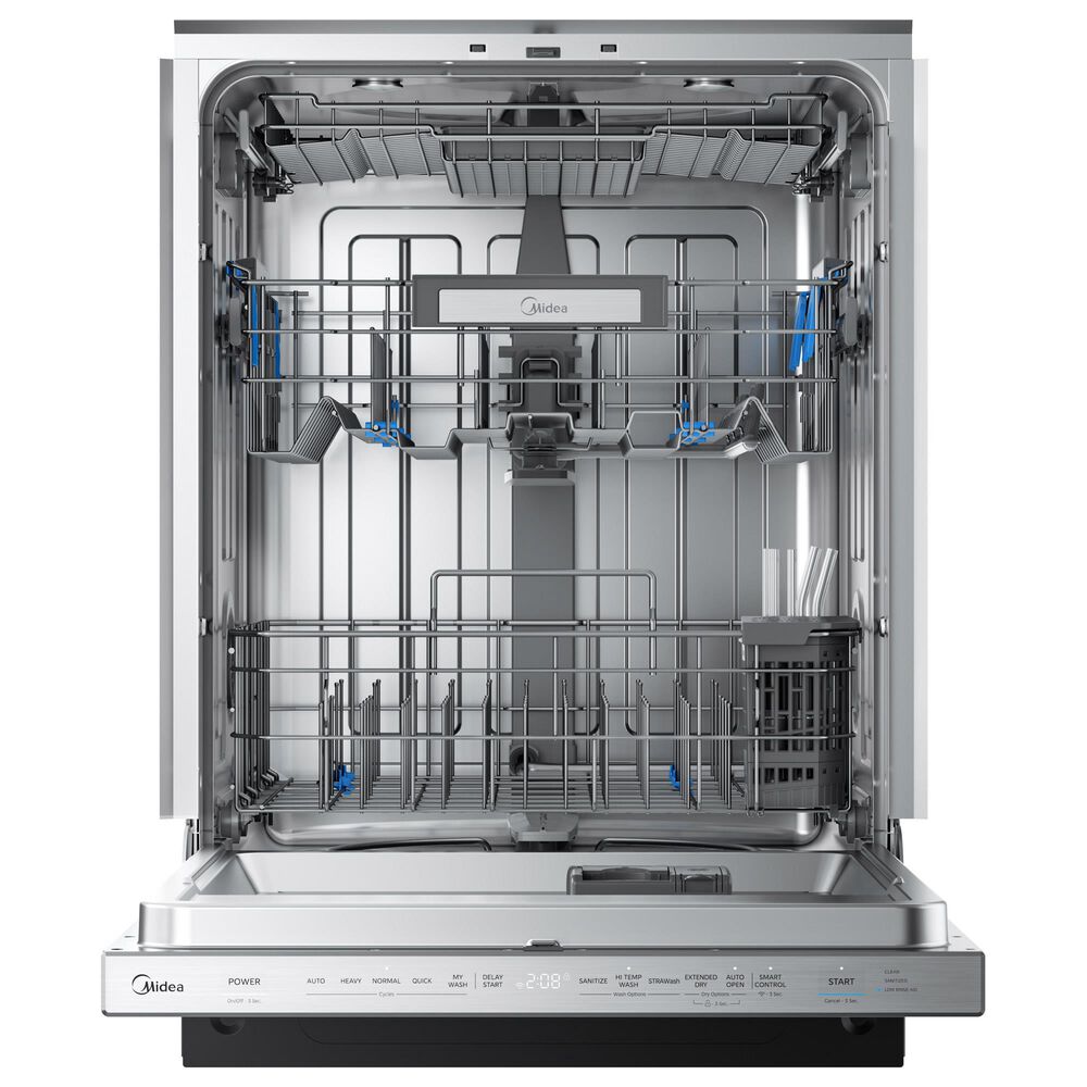 Midea 24" Top Control Dishwasher in Stainless Steel, , large