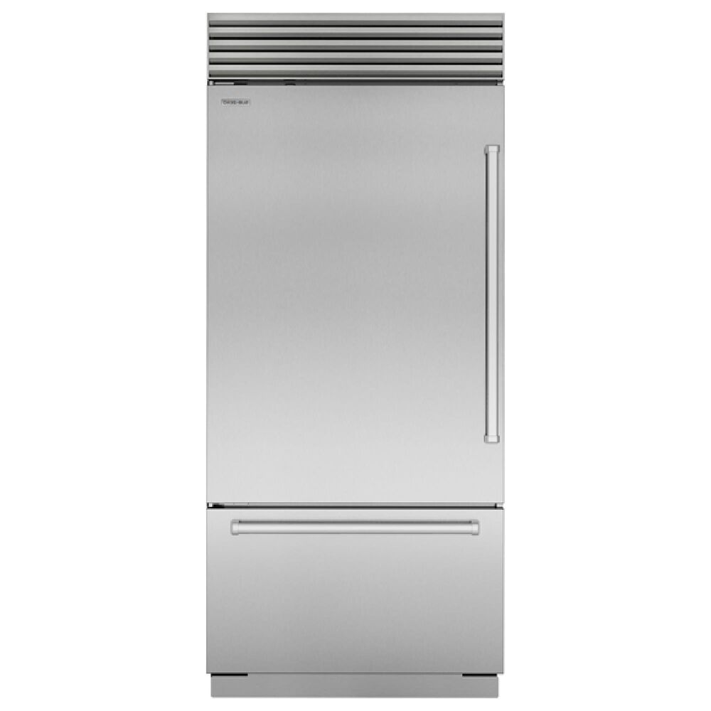 Sub Zero 20.7 Cu. Ft. Classic Left Hinge Bottom-Freezer Refrigerator with Internal Water Dispenser and Pro Handle in Stainless Steel, , large