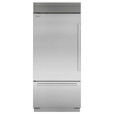 Sub Zero 20.7 Cu. Ft. Classic Left Hinge Bottom-Freezer Refrigerator with Internal Water Dispenser and Pro Handle in Stainless Steel, , large