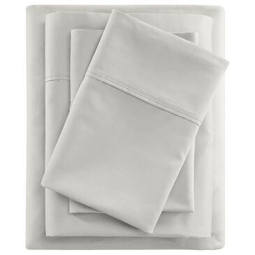 Hampton Park 300 Thread Count Cotton Sateen 3-Piece Twin Sheet Set in Grey, , large
