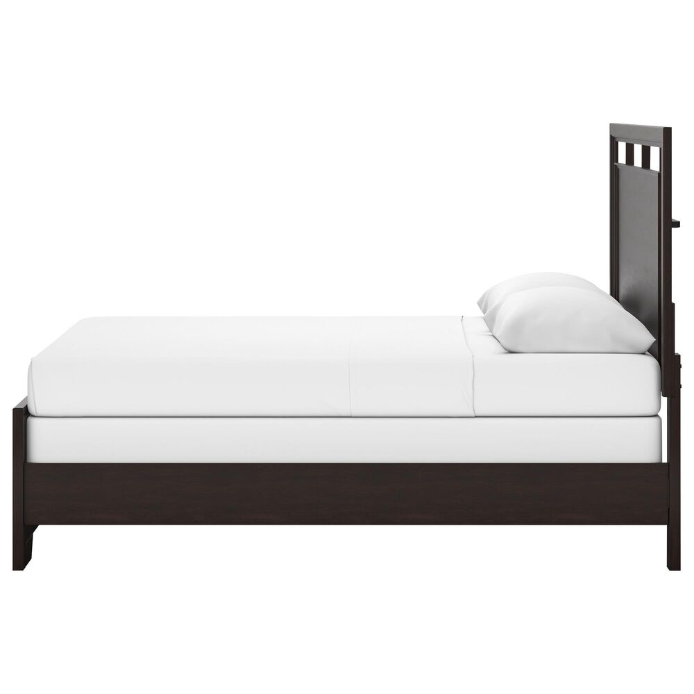 Ashley Covetown Queen Bed in Dark Brown, , large