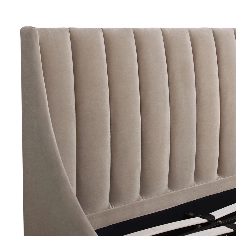 Jennifer Taylor Home Aspen King Platform Bed in Mink Beige, , large