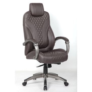 Regal Co. Executive Chair in Bomber Brown Leather Plus, , large