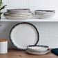 Lifetime Brands Cole 12-Piece Dinnerware Set in Cream, Brown and Blue, , large
