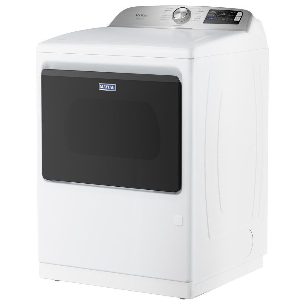 Maytag 5.3 Cu. Ft. Smart Pet Pro Top Load Impeller Washer and 7.4 Cu. Ft. Electric Smart Top Load Dryer Laundry Pair in White, , large