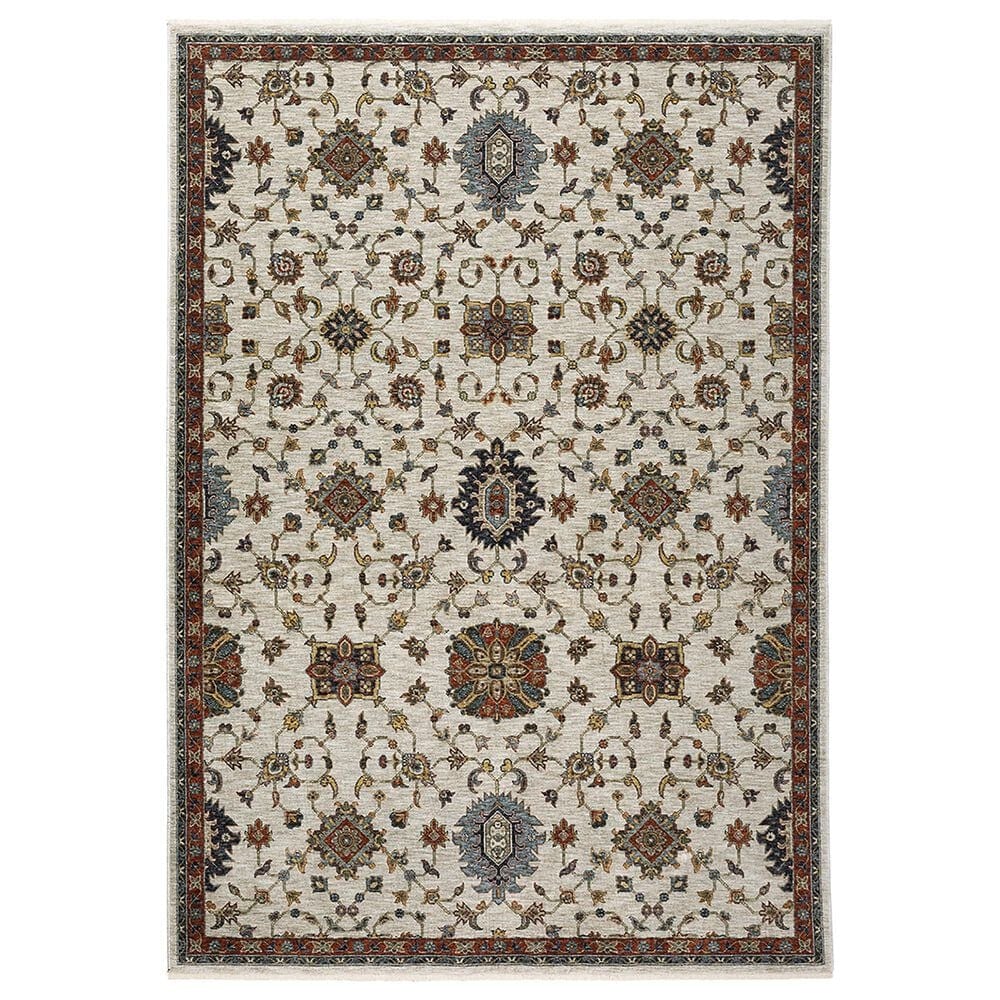 Oriental Weavers Aberdeen Garden 2"3" x 7"6" Ivory Runner, , large
