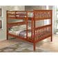 Forest Grove Full over Full Mission Bunk Bed in Light Espresso, , large