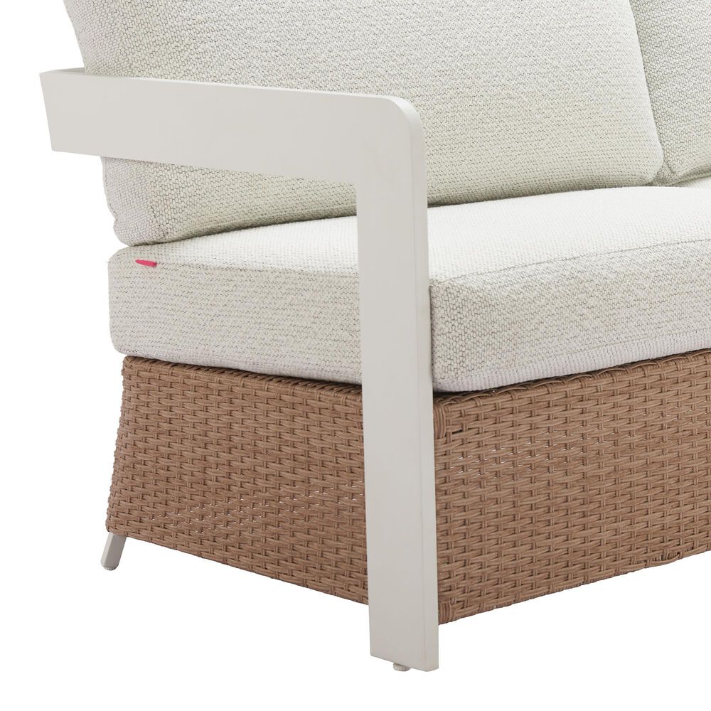 Zuo Modern Gelo Sofa in White and Brown, , large