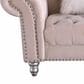 Morden Fort America Stationary Loveseat in Beige Velvet, , large