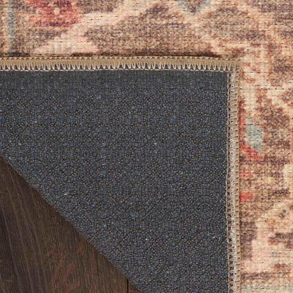 Nourison Vintage Washables Taupe and Multicolor 7'10" x 9'10" Area Rug, , large