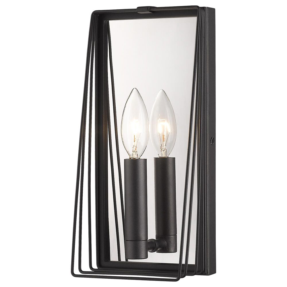 Golden Lighting Gia Rectangle Wall Sconce in Natural Black, , large