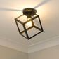 Golden Lighting Cassio Flush Mount in Matte Black, , large