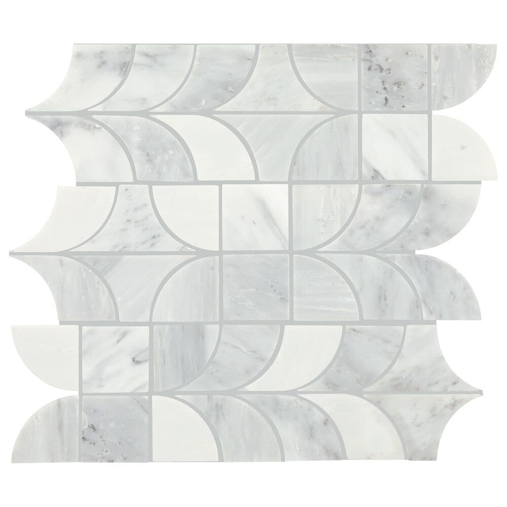 Dal-Tile Gamma Mystic 14"" X 16"" PATCHWORK Natural Stone Mosaic Sheet, , large