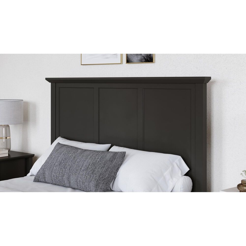 Urban Home Grace Eastern King Storage Bed in Raven Black, , large