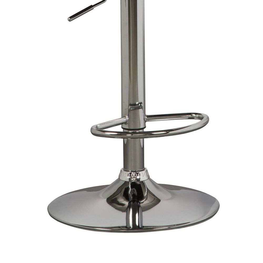 Signature Design by Ashley Bellatier Adjustable Barstool in Bone and Chrome , , large