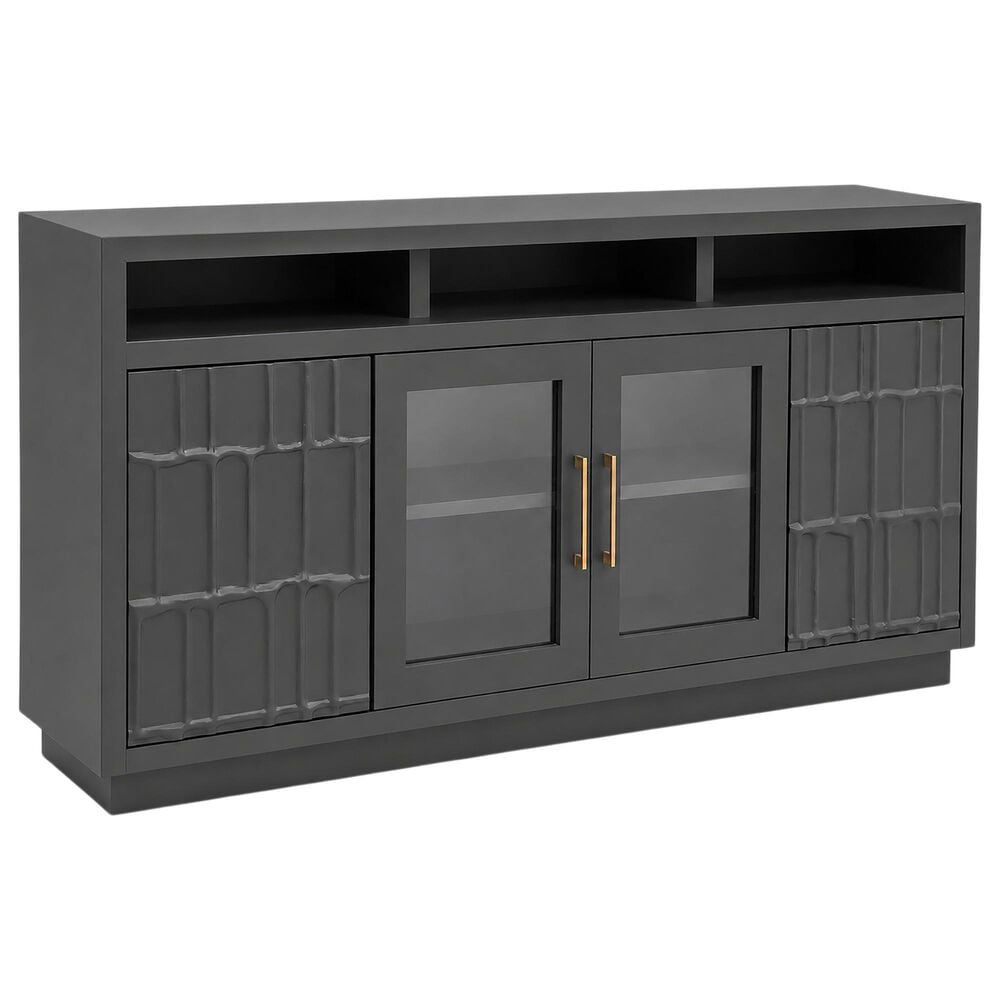 Meximuebles Ferrara 4-Door TV Console in Grey, , large