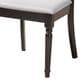 Baxton Studio Lucie Side Chair with Grey Cushion in Espresso Brown (Set of 4), , large