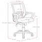 CorLiving Workspace Office Chair with Teal Mesh Back, , large