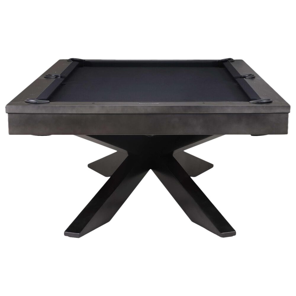Plank and Hide 8&#39; Felix Pool Table in Gunmetal Grey, , large