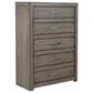 Riva Ridge Modern Loft Queen Platform Bed with Dresser, Chest, and Two Nightstands in Greystone, , large