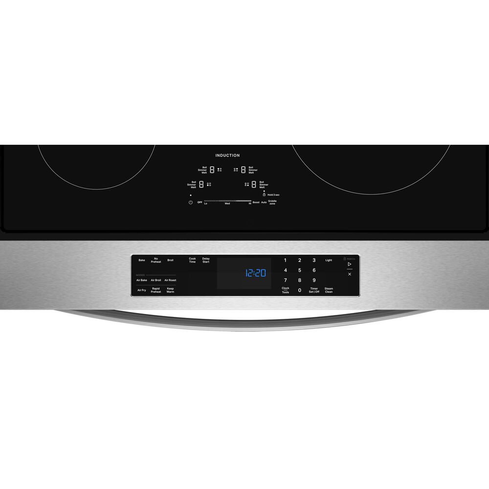 Whirlpool 30" Induction Slide-In Range with No Preheat Air Fry in Stainless Steel, , large