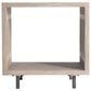 Bernhardt Kingston End Table in Sea Oak and Gun Metal - Table Only, , large