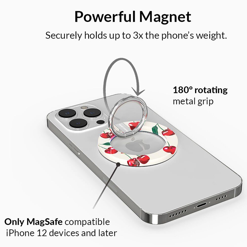 Velvet Caviar MagSafe Grip Ring in Mon Cheri Cherry, , large