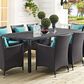 Modway Convene 82" Outdoor Patio Dining Table in Espresso, , large