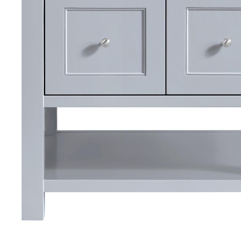 James Martin Vanities Breckenridge 30&quot; Single Bathroom Vanity in Serenity Blue with 3 cm Parisien Bleu Quartz Top and Rectangular Sink, , large