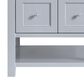 James Martin Vanities Breckenridge 30" Single Bathroom Vanity in Serenity Blue with 3 cm Parisien Bleu Quartz Top and Rectangular Sink, , large
