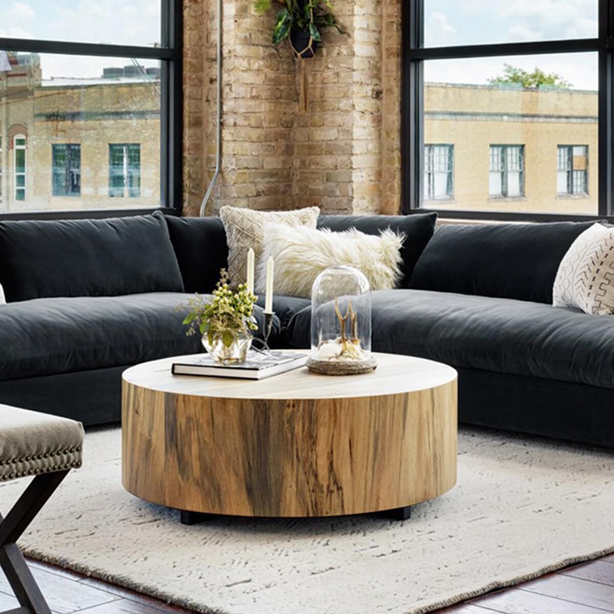 Large circle coffee sales table