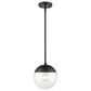 Golden Lighting Dixon Small Pendant with Rod in Matte Black, , large