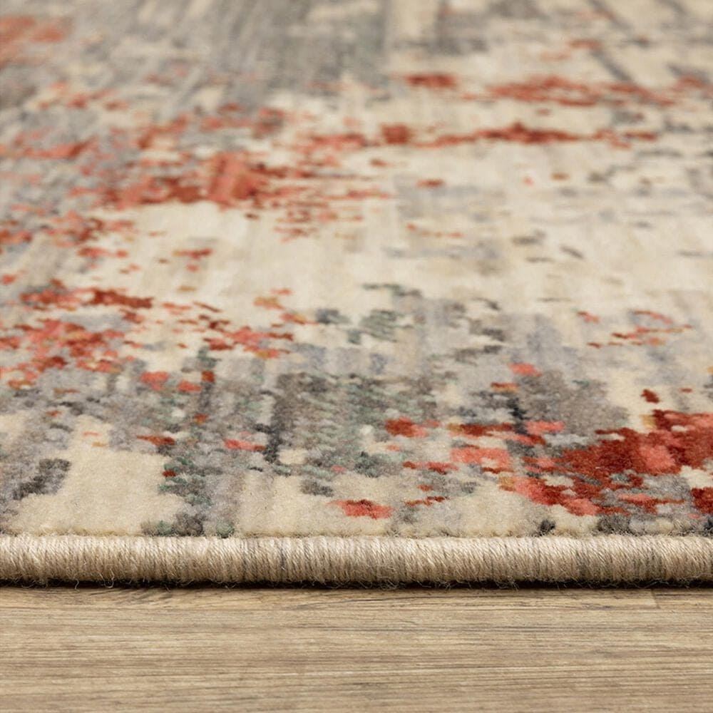 Oriental Weavers Soleri 5&#39;3&quot; x 7&#39;6&quot; Beige and Pink Area Rug, , large