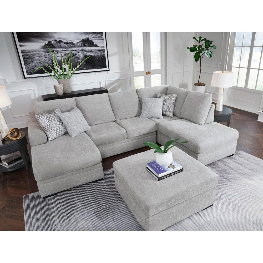 Ashley Gabyleigh Ottoman with Storage in Nickel, , large