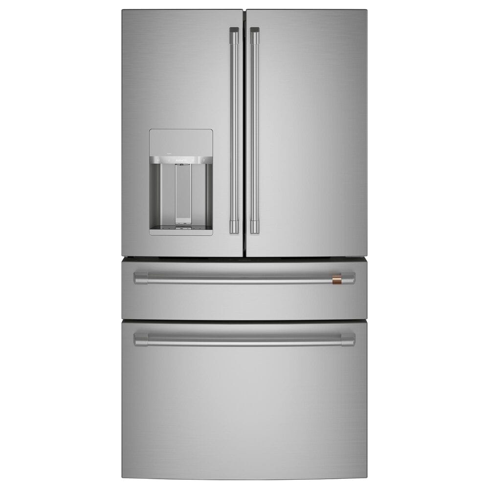 Cafe 27.8 Cu. Ft. Capacity 4-Door Smart French Door Refrigerator in Stainless Steel, , large