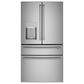 Cafe 27.8 Cu. Ft. Capacity 4-Door Smart French Door Refrigerator in Stainless Steel, , large