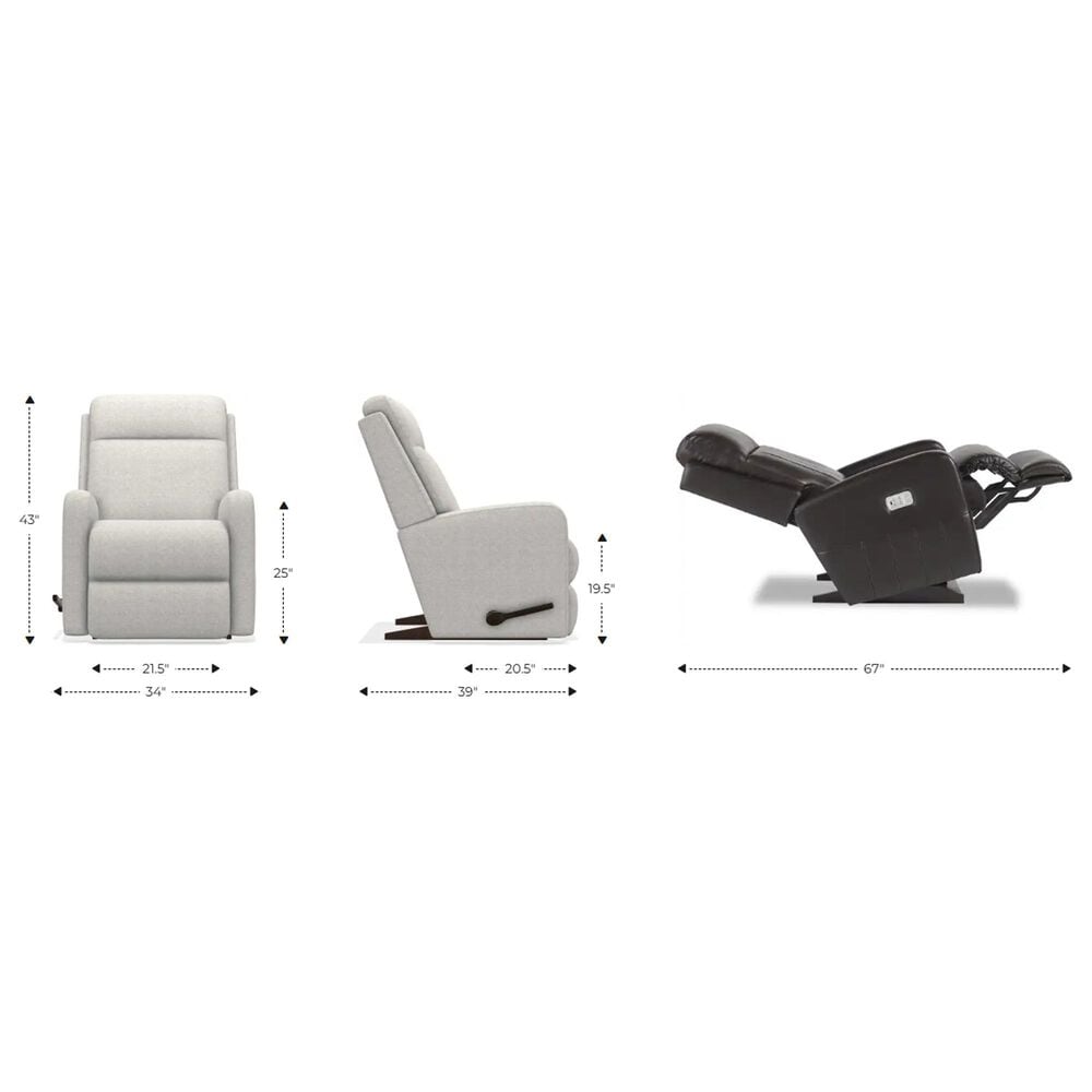 La-Z-Boy Finley Manual Rocker Recliner with Tall Base in Duffey Hazel, , large