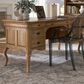 Riva Ridge Chateau Philippe Half Pedestal Desk in Cognac, , large