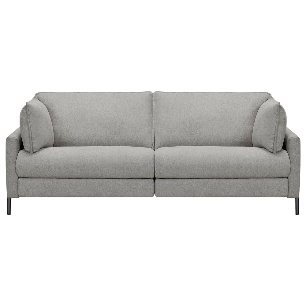 Blue River Juliett Power Reclining Sofa in Gray Pebble and Black, , large