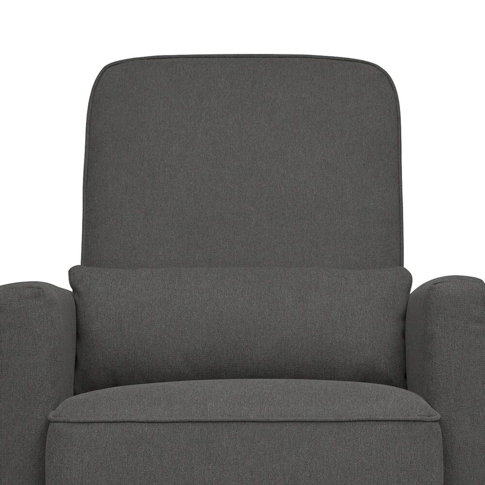 DaVinci Olive All-Purpose Swivel Glider with Bonus Ottoman in Dark Grey, , large