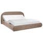 Jennifer Taylor Home Archie King Upholstered Platform Bed in Taupe Brown, , large