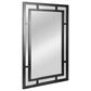 Creative Coop Vintage Glass Wall Mirror in Black, , large