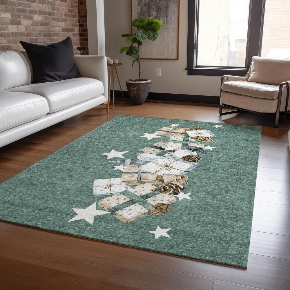 Dalyn Rug Company Wonderland WN33 Seafoam 3&#39; x 5&#39; Area Rug, , large