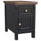 A-America Stormy Ridge End Table in Chickory and Slate Black, , large