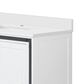 Lexora Home Ziva 80" Double Bathroom Vanity in White with 2 cm White Quartz Top and Rectangular Sinks, , large