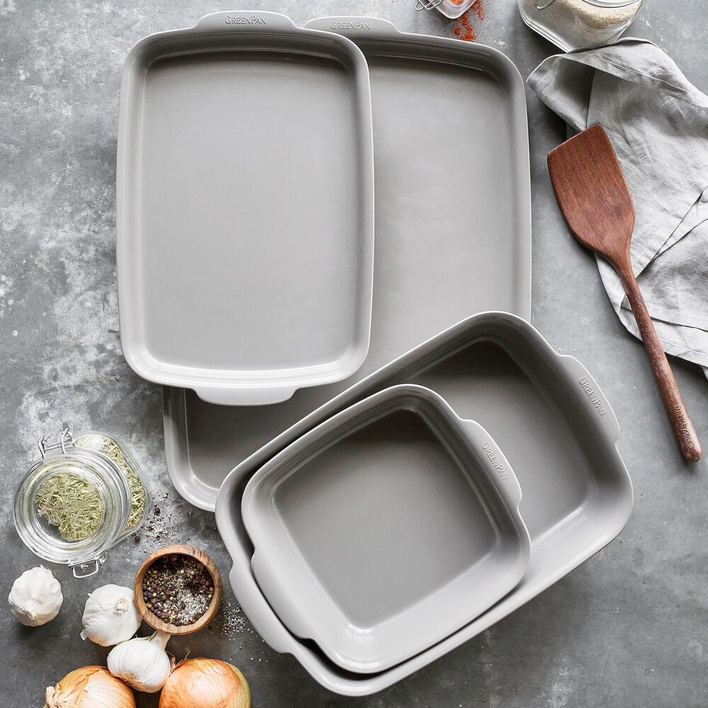 Green Pan Premiere Ovenware 4-Piece Baking Set in Gray, , large