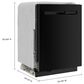 Maytag 24" Built-In Pocket Handle Dishwasher in Black, , large