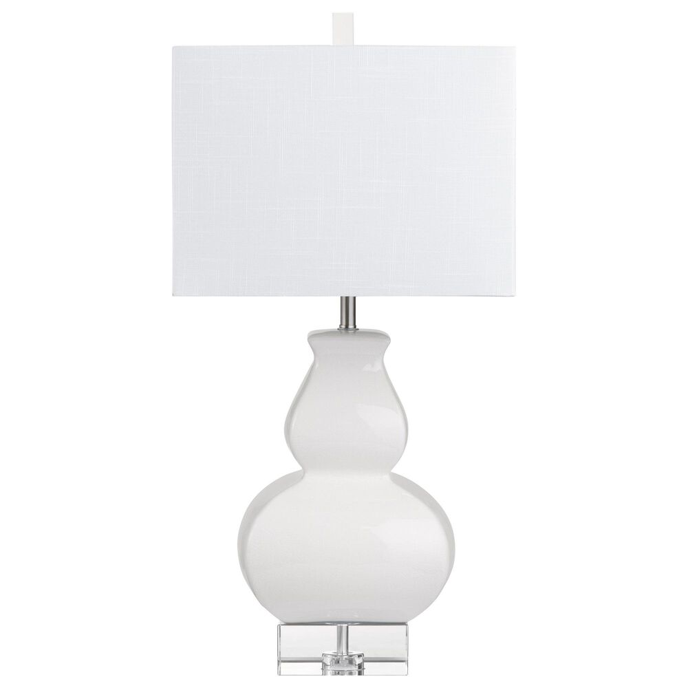 Slatehouse Serafina Table Lamp in White and Clear, , large