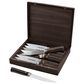 Green Pan Elite 8-Piece Steak Knife Set with Mid-Pakka Wood Handles in Stainless Steel, , large